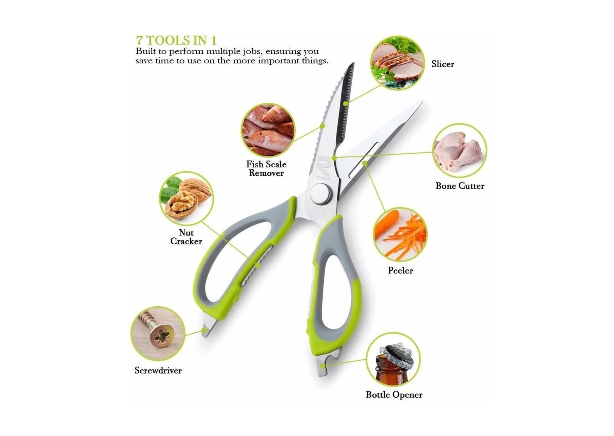 Picture of 8-In-1 Multifunctional Kitchen Scissors