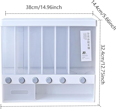 Picture of Wall Mounted Divided Food Dispenser-10KG