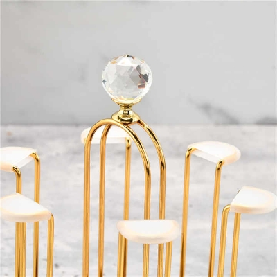 Picture of Cup Drying Rack With Drain Tray Hooks Cup Organizer for GlassesTumbler Kitchen Rack Stand