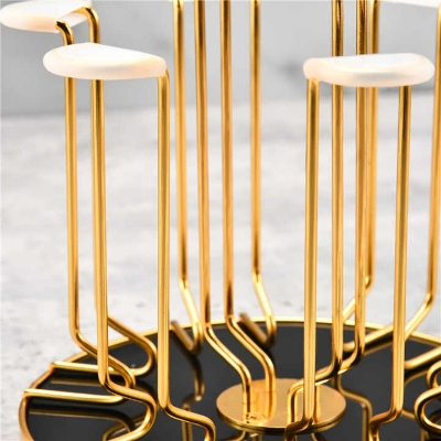 Picture of Cup Drying Rack With Drain Tray Hooks Cup Organizer for GlassesTumbler Kitchen Rack Stand