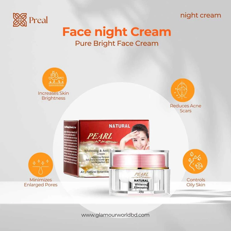 Picture of Natural Pearl Whitening & Anti Aging Cream, Night cream