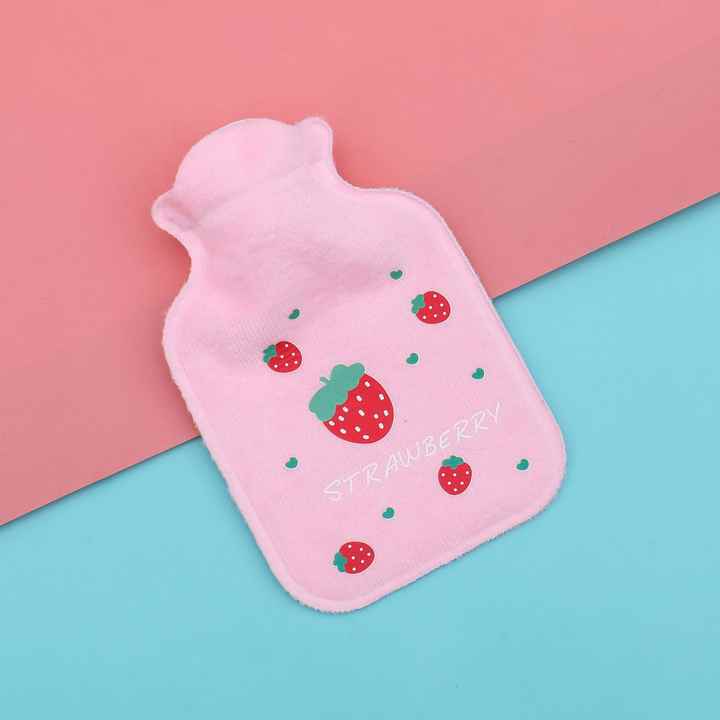 Picture of Plush Cute Hot Water Bottle Warm Belly Treasure Cartoon Warmer Filled Mini Explosion-proof Portable Winter Reusable Hand Warmer,Cartoon Hand Po Warm Water Bottle,Warm Belly, Warm Hand, Warm Waist, Warm Shoulder, baby mini hot water heater bag