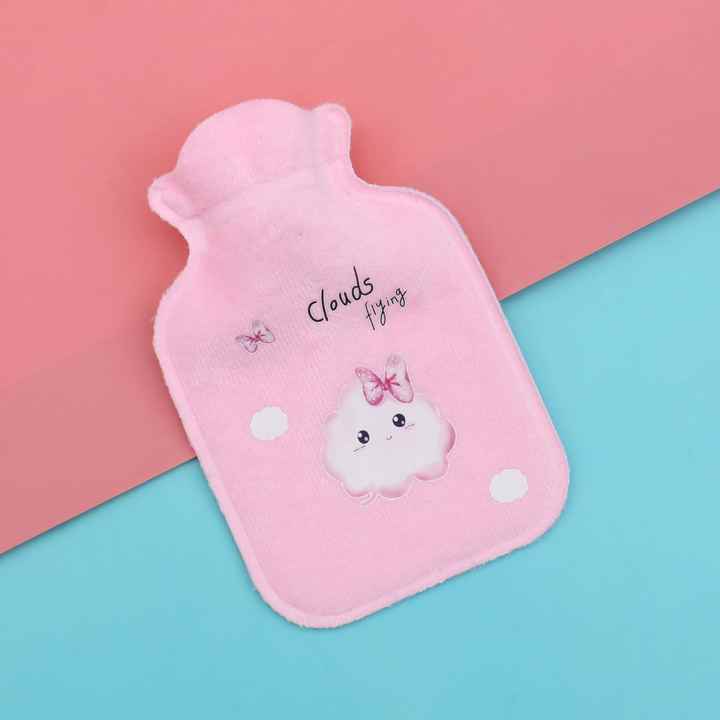 Picture of Plush Cute Hot Water Bottle Warm Belly Treasure Cartoon Warmer Filled Mini Explosion-proof Portable Winter Reusable Hand Warmer,Cartoon Hand Po Warm Water Bottle,Warm Belly, Warm Hand, Warm Waist, Warm Shoulder, baby mini hot water heater bag