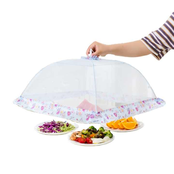 Picture of Food Cover Transparent Vegetable Foldable Mosquito Proof Rectangular Cover Outdoor Picnic Table Cover,Foldable table lid,Food Covers