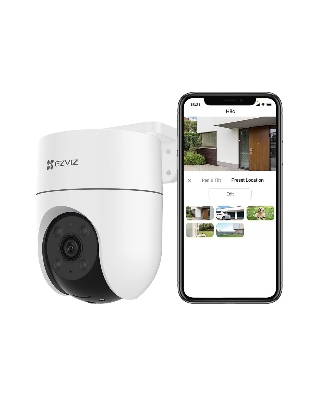 Picture of EZVIZ Outdoor Security Camera, 3MP 2K, Pan/Tilt WiFi Camera, CCTV Camera, Color Night Vision, Auto-Tracking, Human Detection, 2-Way Talk, SD Card, H8C