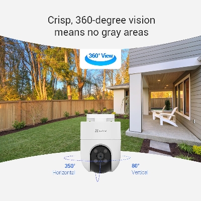 Picture of EZVIZ Outdoor Security Camera, 3MP 2K, Pan/Tilt WiFi Camera, CCTV Camera, Color Night Vision, Auto-Tracking, Human Detection, 2-Way Talk, SD Card, H8C