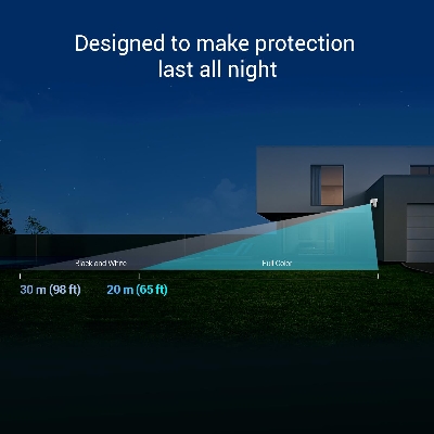 Picture of EZVIZ Outdoor Security Camera, 3MP 2K, Pan/Tilt WiFi Camera, CCTV Camera, Color Night Vision, Auto-Tracking, Human Detection, 2-Way Talk, SD Card, H8C