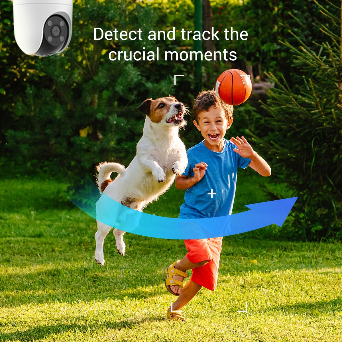 Picture of EZVIZ Outdoor Security Camera, 3MP 2K, Pan/Tilt WiFi Camera, CCTV Camera, Color Night Vision, Auto-Tracking, Human Detection, 2-Way Talk, SD Card, H8C