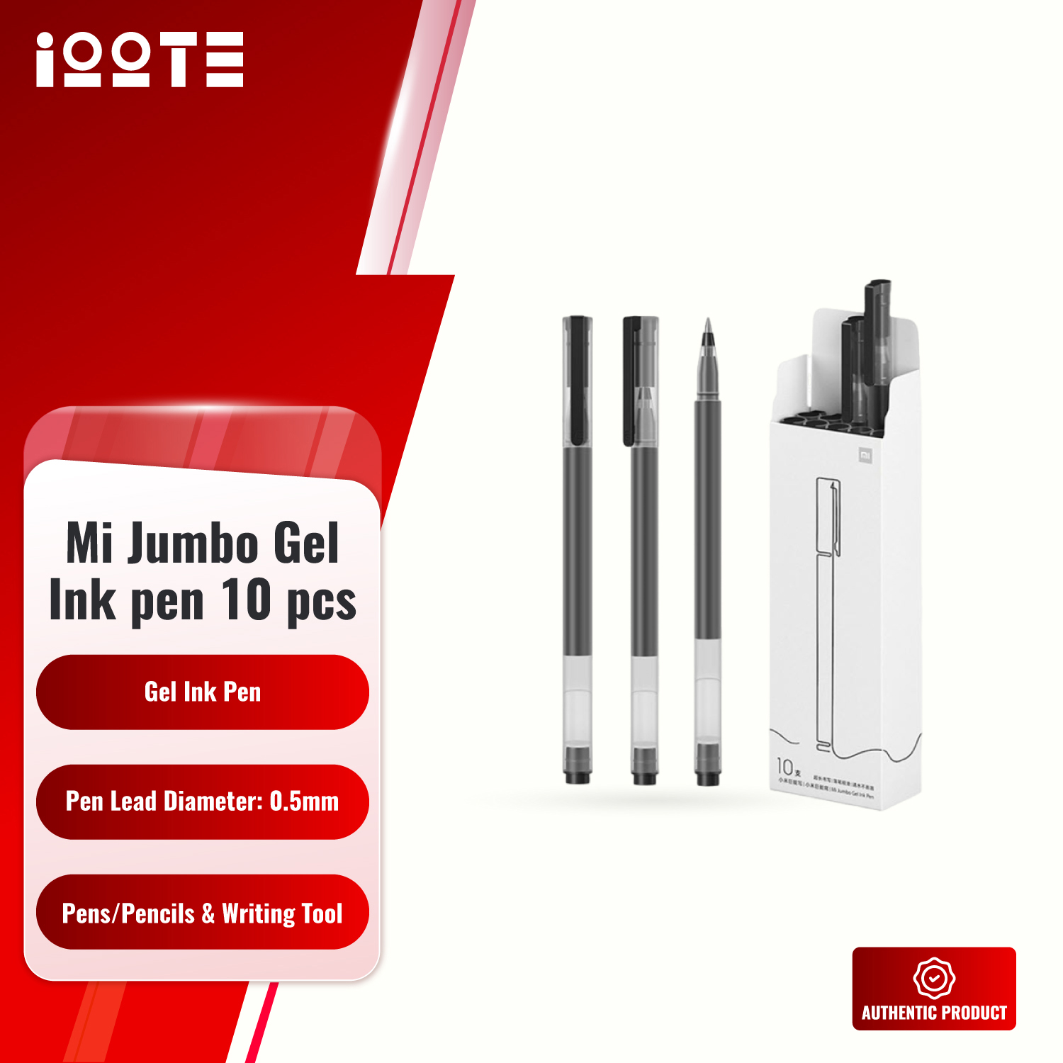 Xiaomi Mi Jumbo Gel Ink Pen 10 Pieces  iOOTEonline shop bangladeshothoba.com