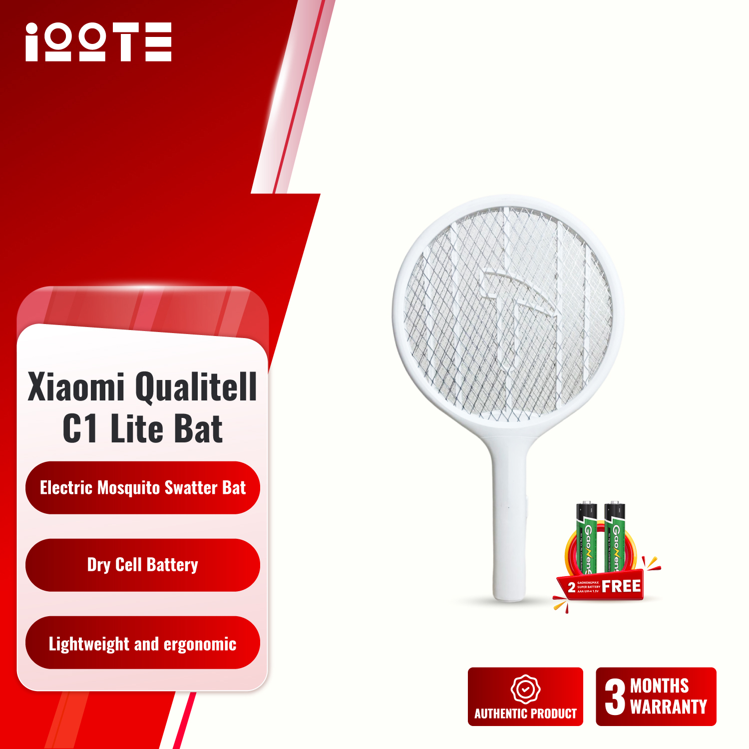 Xiaomi Qualitell C1 Lite Mosquito Swatter  iOOTEonline shop bangladeshothoba.com