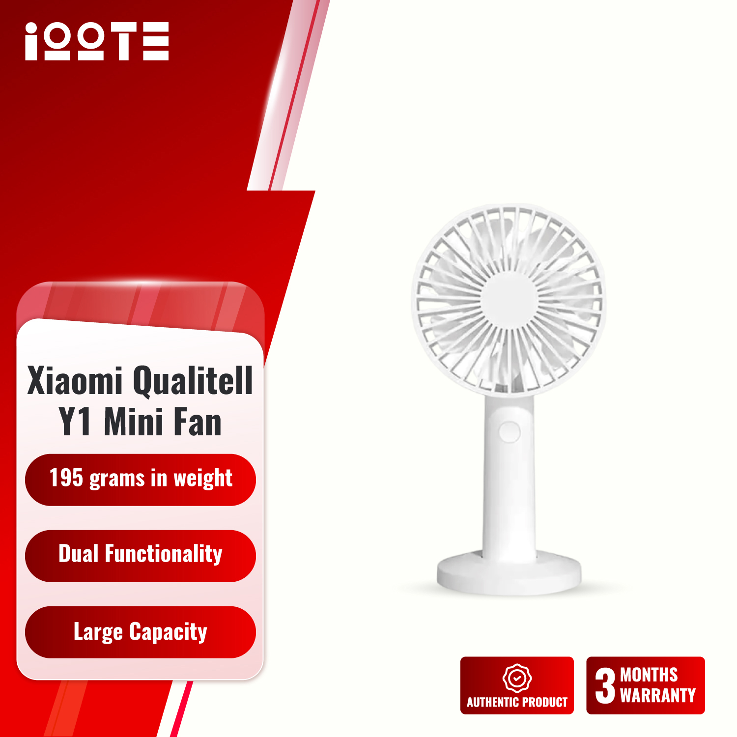 Xiaomi Qualitell Handheld Fan Y1  iOOTEonline shop bangladeshothoba.com