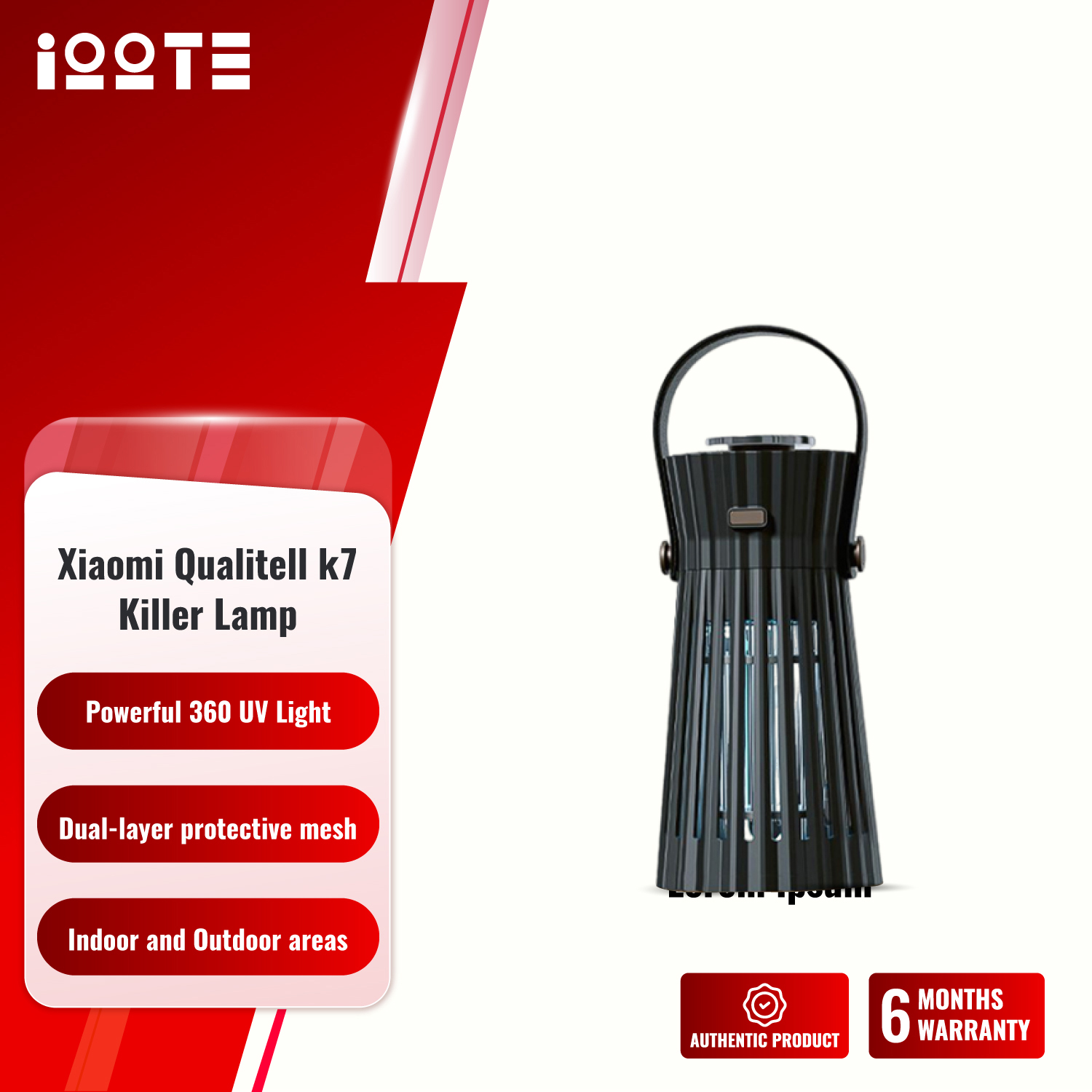 Xiaomi Qualitell Outdoor Double Effect Mosquito Repellent Lamp k7  iOOTEonline shop bangladeshothoba.com