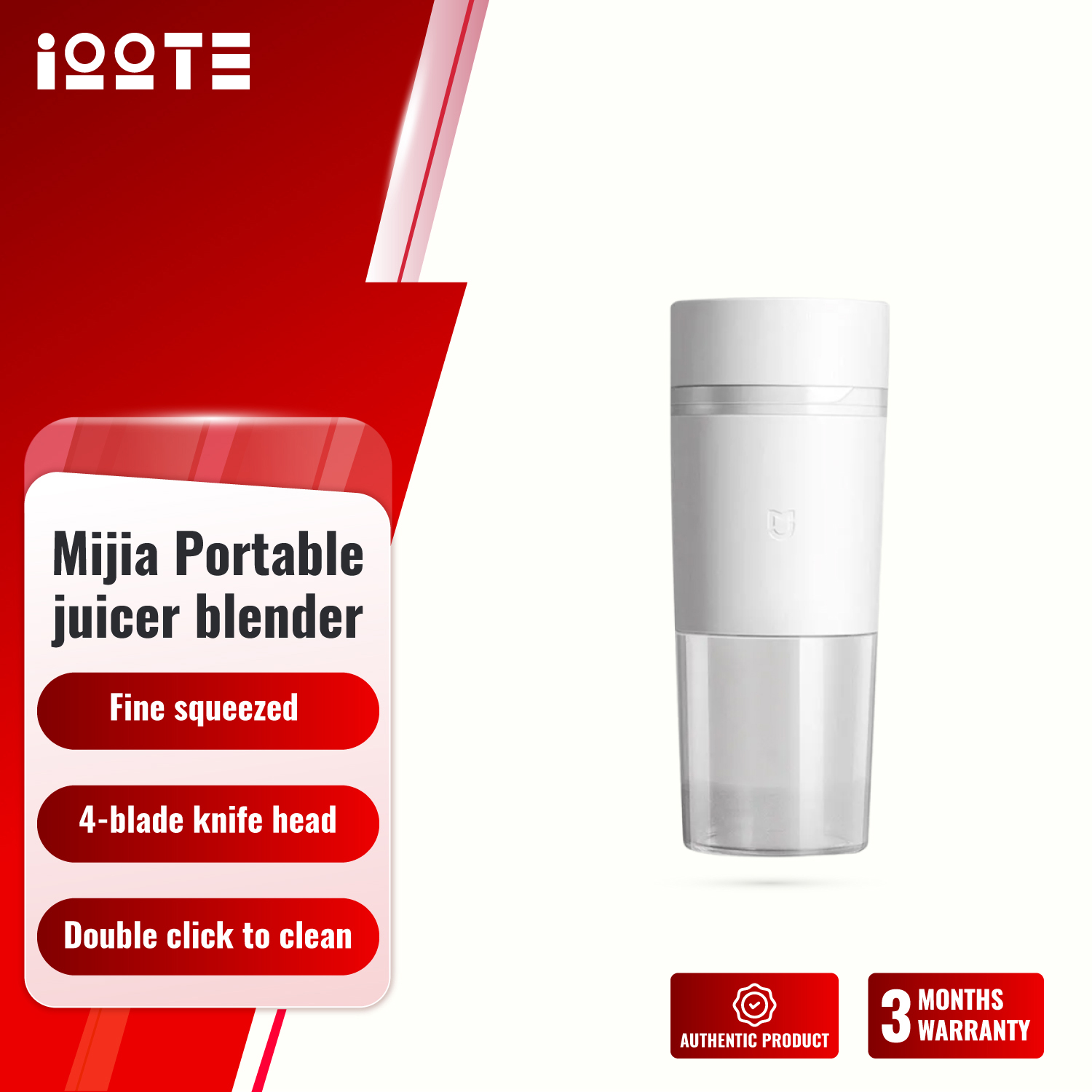 Xiaomi Mijia Portable Juicer Blender Cup 300ML  iOOTEonline shop bangladeshothoba.com