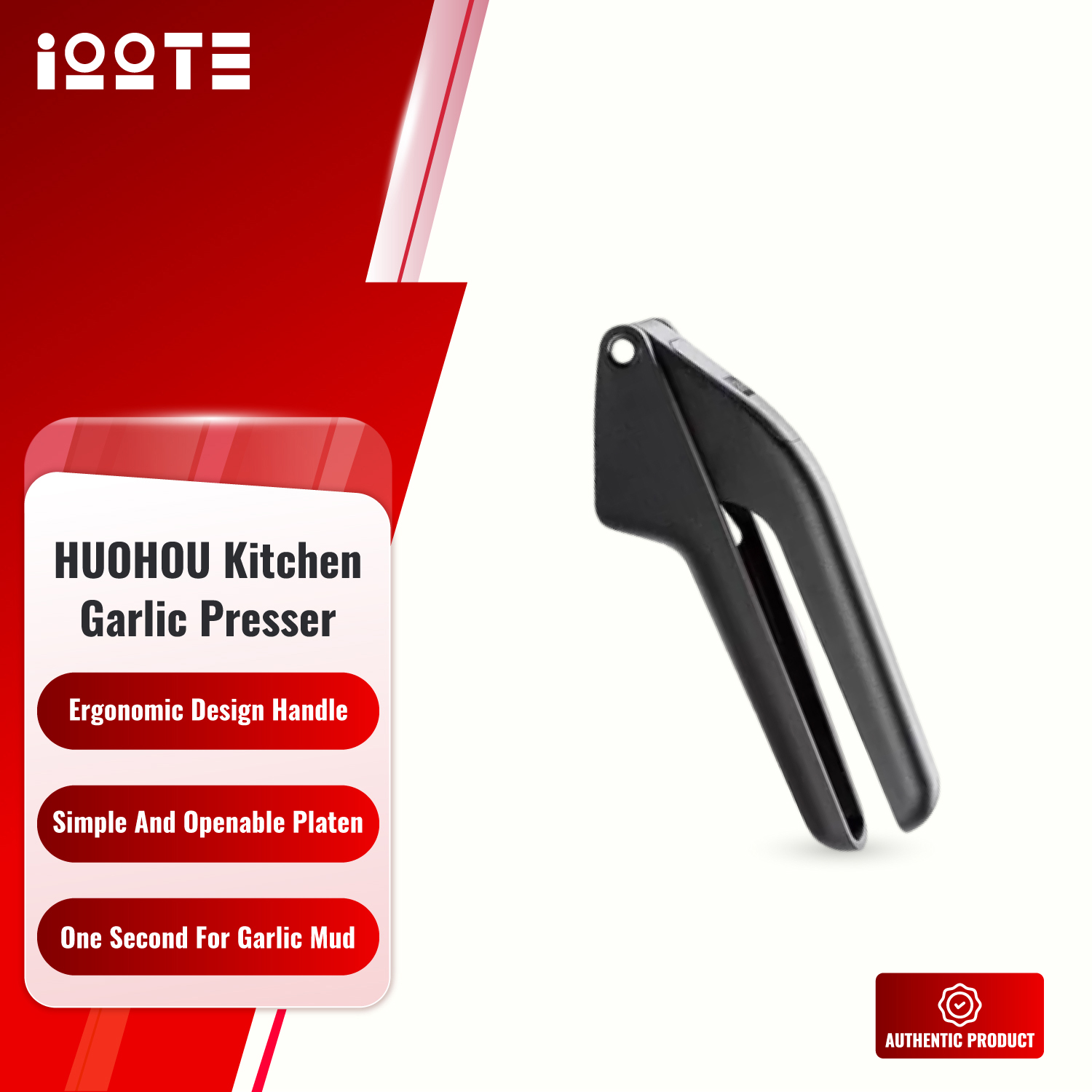 HUOHOU Kitchen Garlic Presser Manual Garlic Crusher Kitchen Tool  iOOTEonline shop bangladeshothoba.com