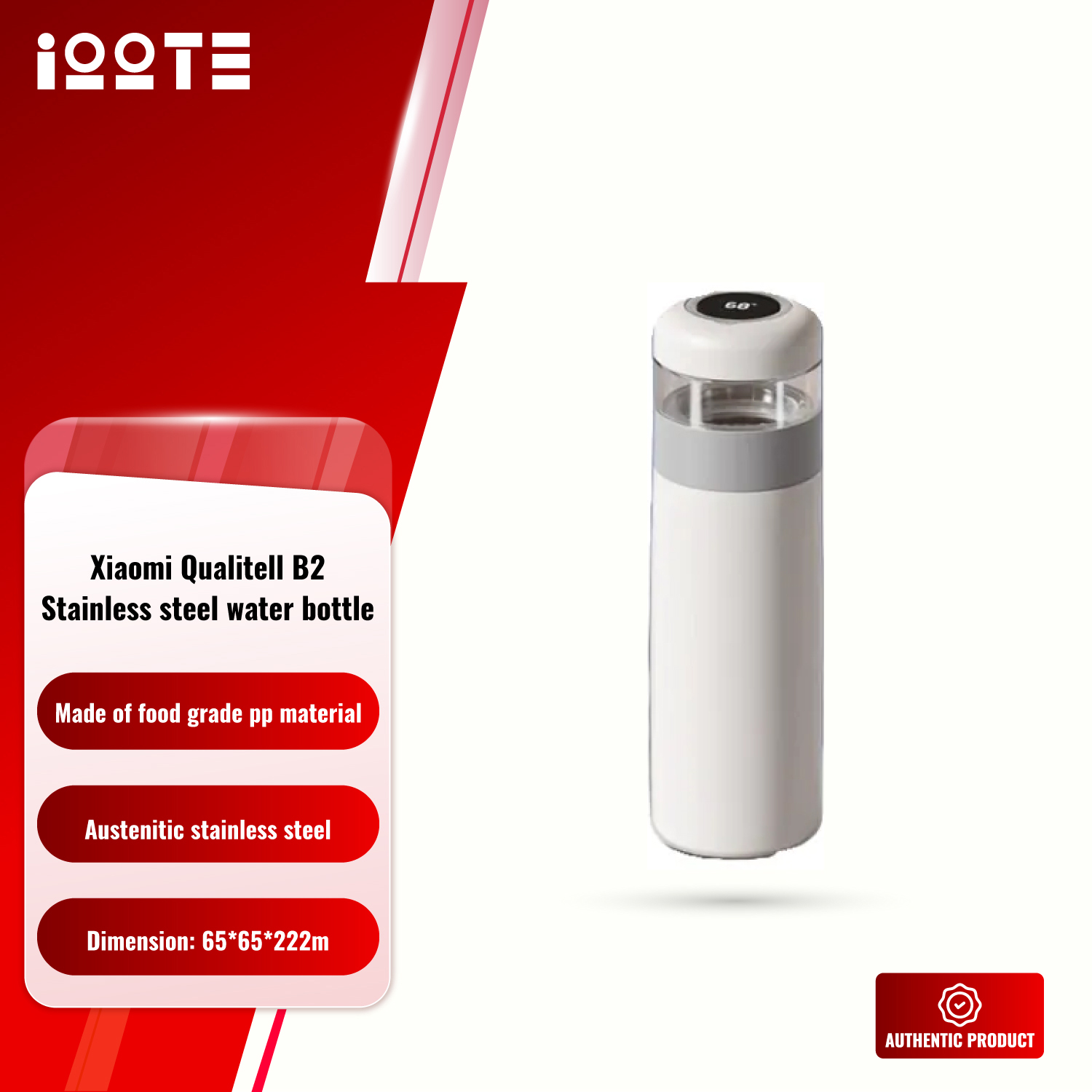 Xiaomi Qualitell B2 Stainless steel heat-keeping water bottle  iOOTEonline shop bangladeshothoba.com