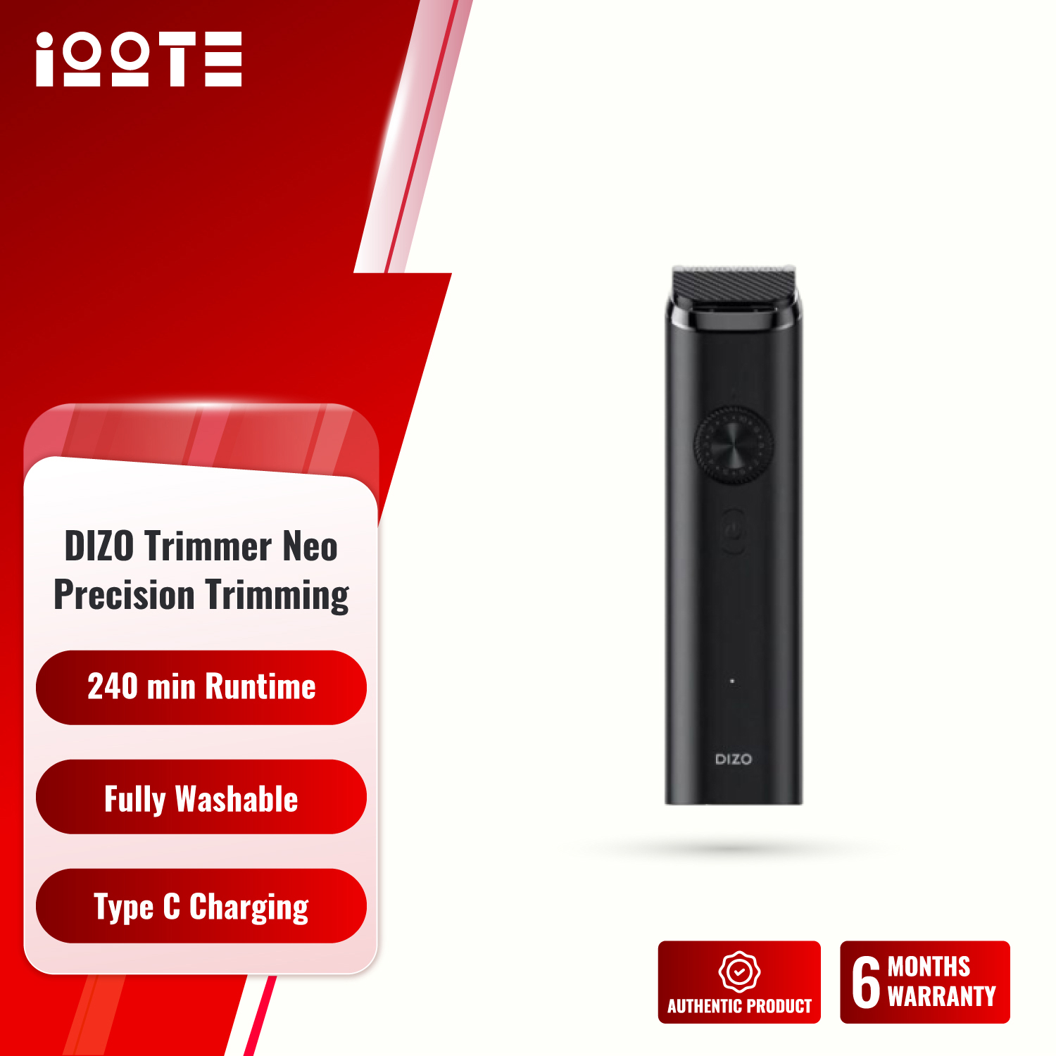 DIZO Trimmer Neo for Men With High Precision Trimming  iOOTEonline shop bangladeshothoba.com