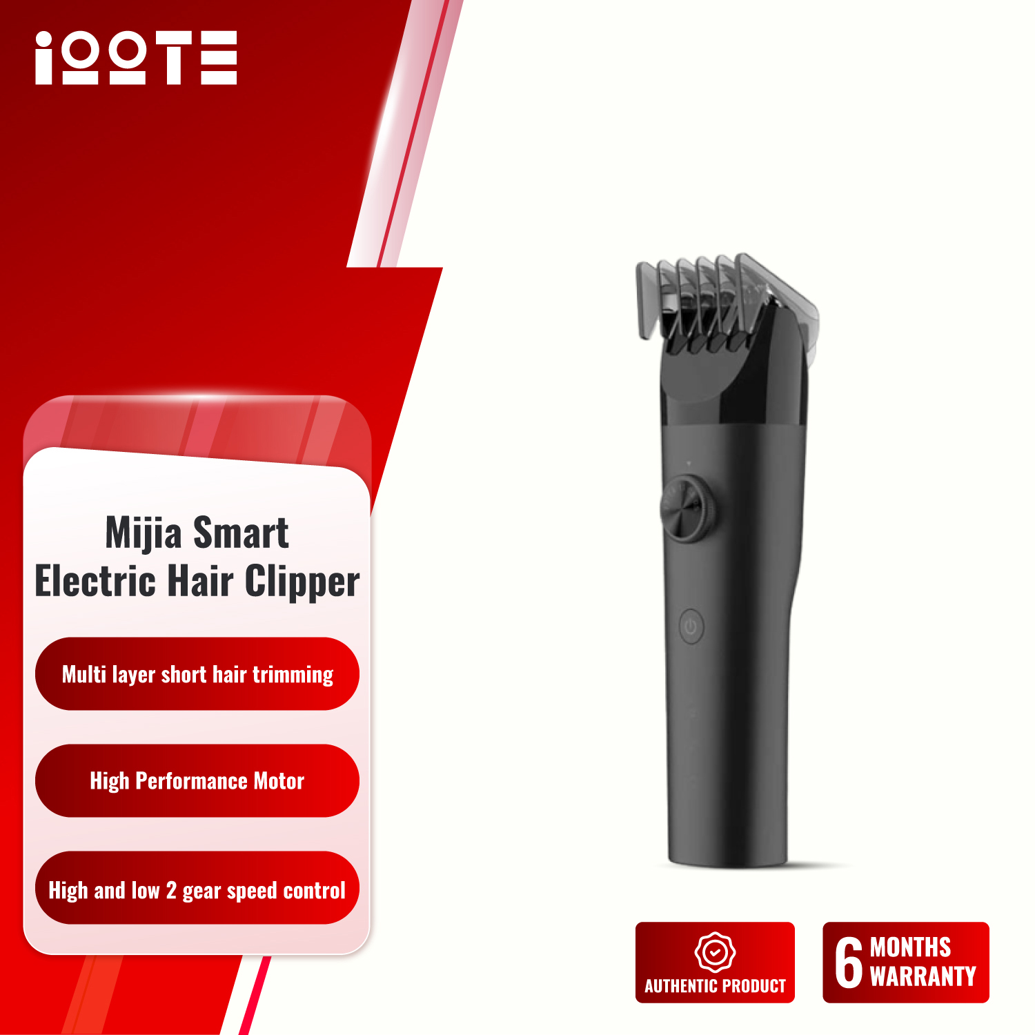 XIAOMI Mijia Smart Electric Hair Clipper Waterproof ipX7  iOOTEonline shop bangladeshothoba.com