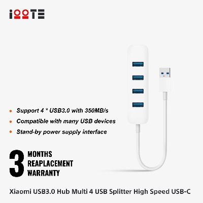 Xiaomi 4 Ports USB 3.0 Hub  iOOTEonline shop bangladeshothoba.com