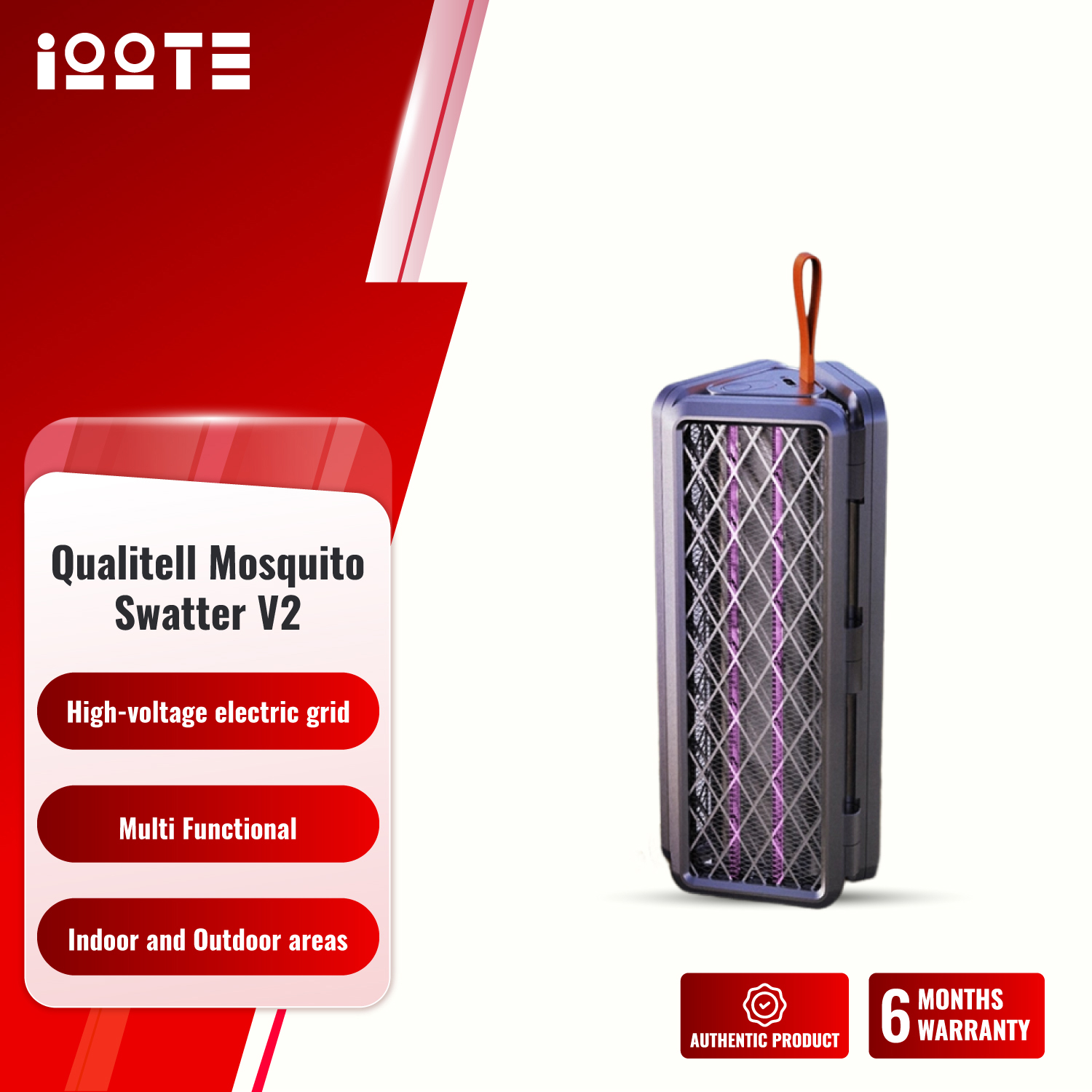 Qualitell Transformable Electric Mosquito Swatter V2  iOOTEonline shop bangladeshothoba.com