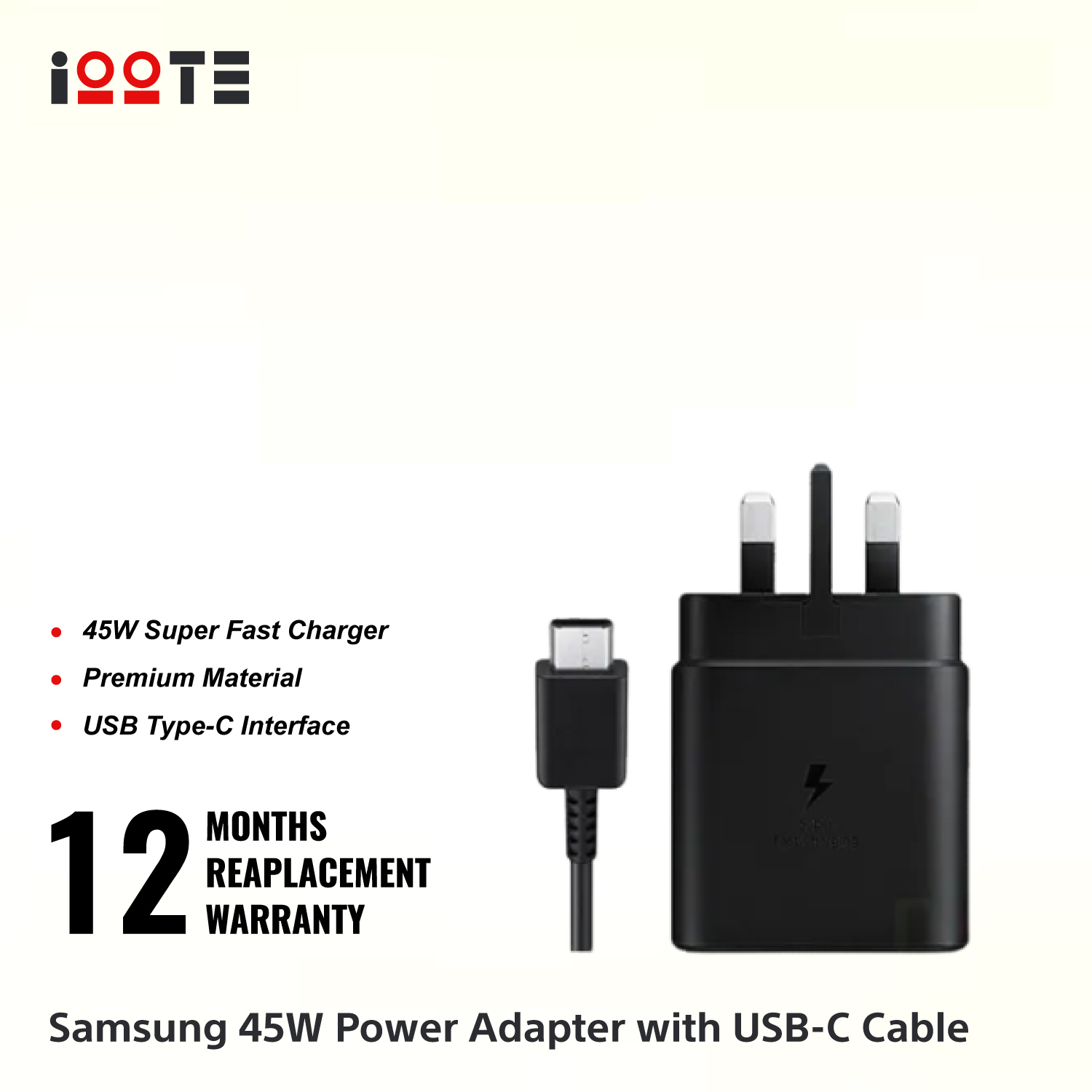 Samsung 45W USB-C PD Charger with Cable [EP-TA845]  iOOTEonline shop bangladeshothoba.com