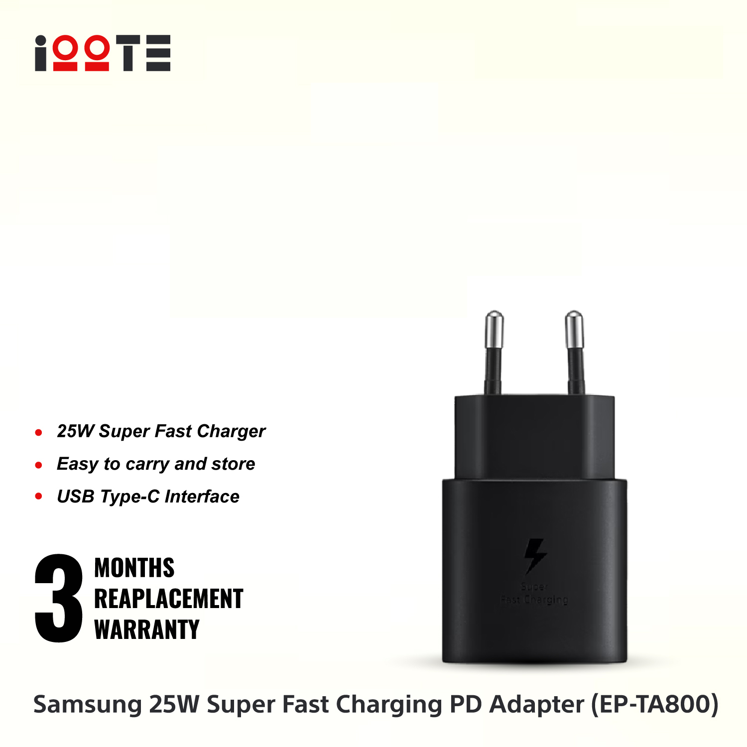 Samsung 25W Super Fast Charging PD Adapter (EP-TA800)  iOOTEonline shop bangladeshothoba.com