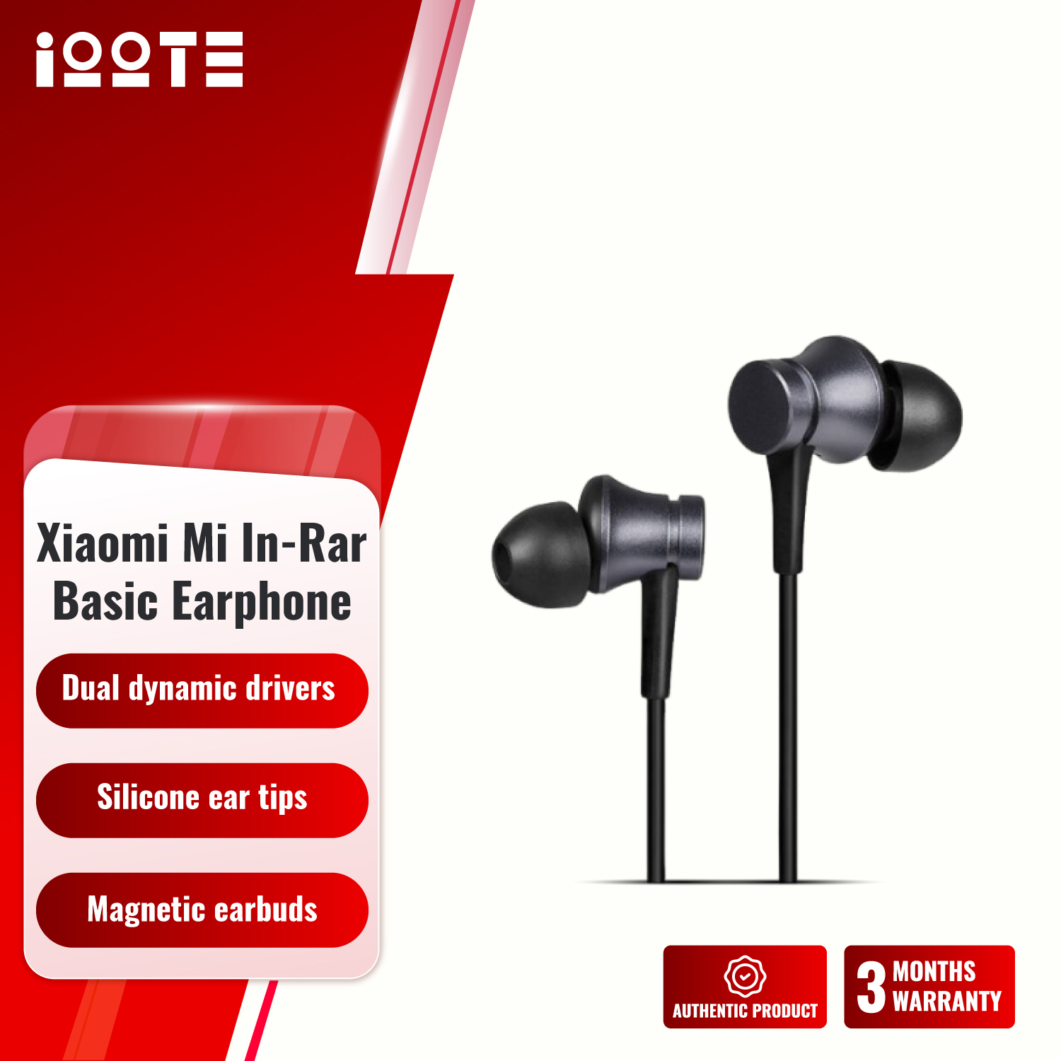 Picture of Xiaomi Mi In-Ear Basic 3.5mm In-Ear Wired Earphone BHR7670CN