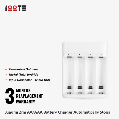 Xiaomi Zmi AA/AAA battery charger PB401  iOOTEonline shop bangladeshothoba.com