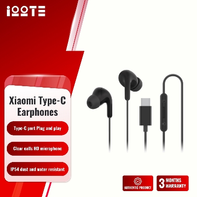 Xiaomi Type-C Earphones - Noise Cancelling, IP54 Water Resistant Handsfree - Android, iPhone 15 16  iOOTEonline shop bangladeshothoba.com