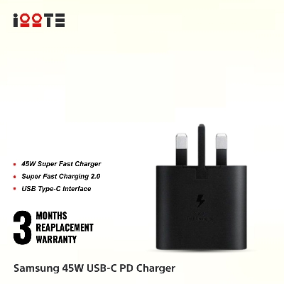 Samsung 45W USB-C PD Charger EP-TA845-Black  iOOTEonline shop bangladeshothoba.com