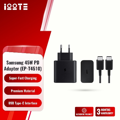 Samsung 45w PD Power Adapter with Type-C Cable 2 Pin (EP-T4510)  iOOTEonline shop bangladeshothoba.com