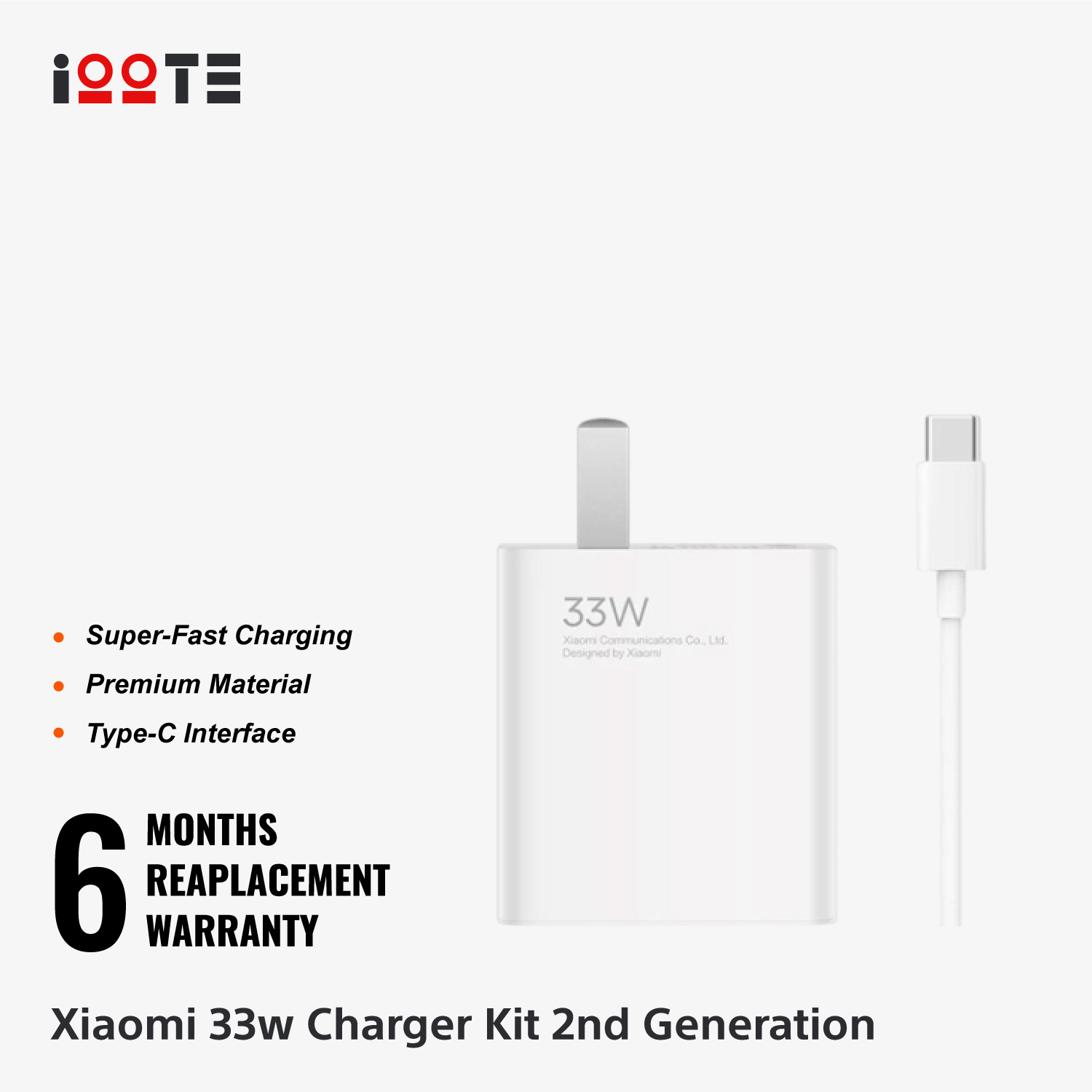 Xiaomi 33W Charger Kit 2nd Generation (MDY-11-EX)  iOOTEonline shop bangladeshothoba.com