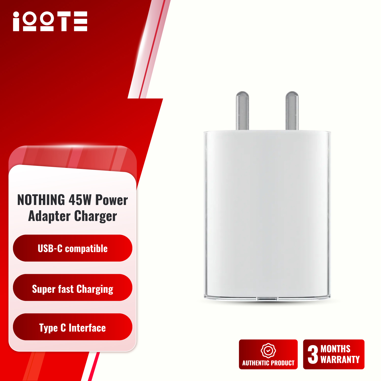 Picture of NOTHING 45W Power Adapter Charger