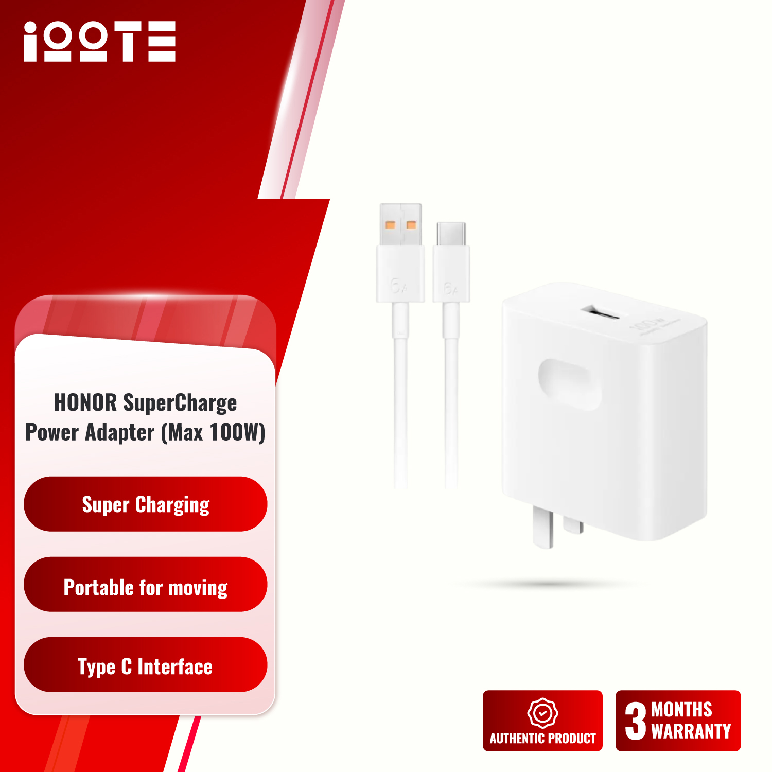 Picture of HONOR SuperCharge Power Adapter (Max 100W)