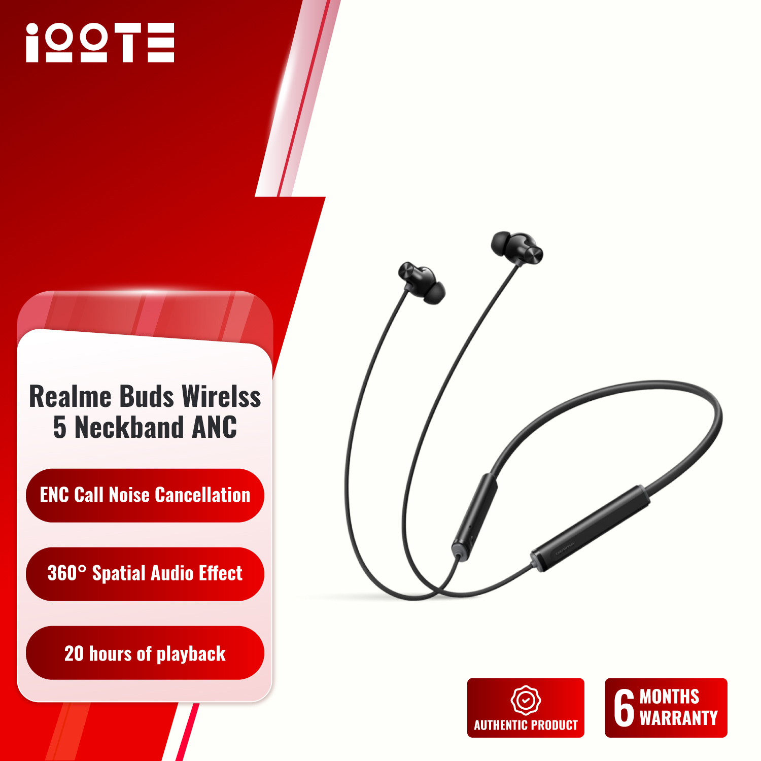 Realme Buds Wireless 5 With 50DB ANC  iOOTEonline shop bangladeshothoba.com