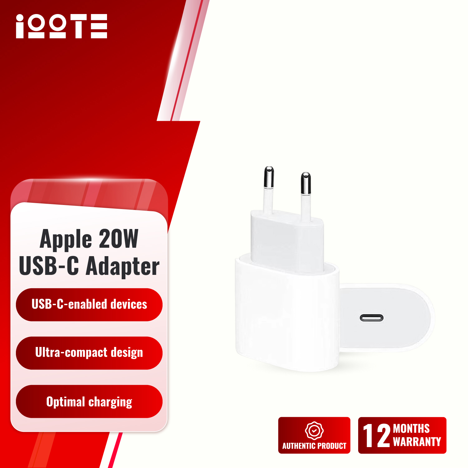 Apple 20W USB-C Power Adapter (A2347)  iOOTEonline shop bangladeshothoba.com
