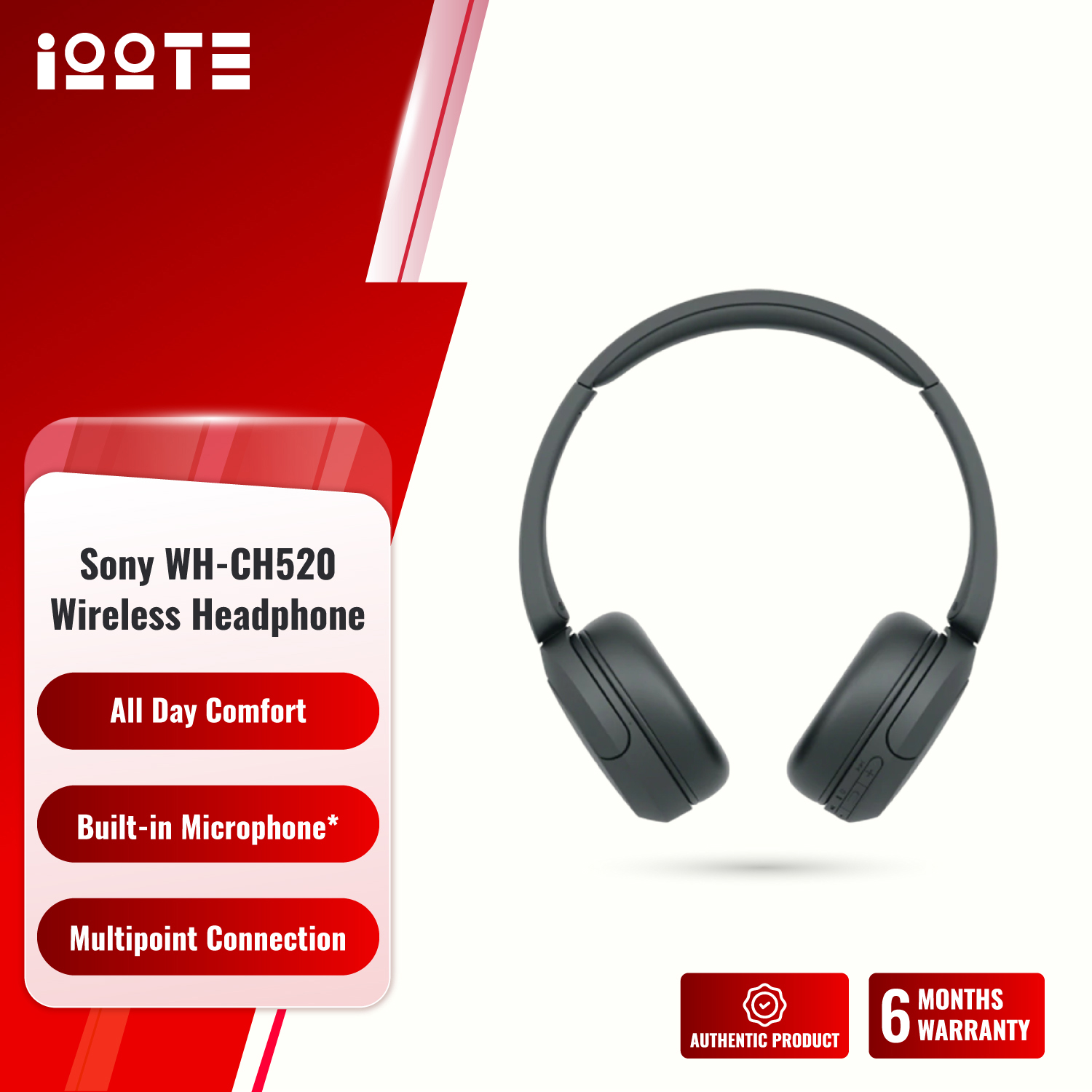 Sony WH-CH520 Wireless Overhead Headphone  iOOTEonline shop bangladeshothoba.com
