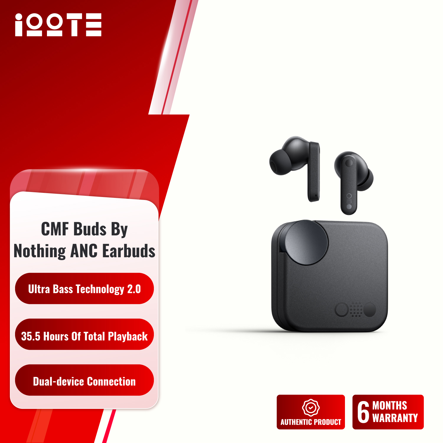 CMF Buds By Nothing 42dB ANC Earbuds  iOOTEonline shop bangladeshothoba.com