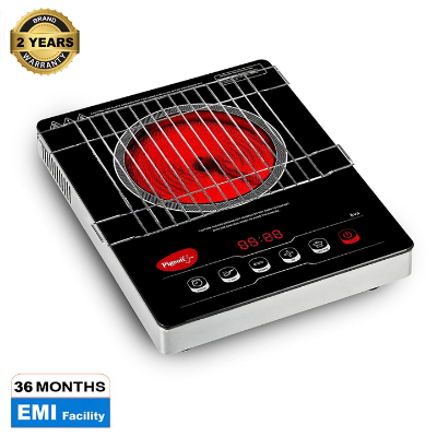 Picture of Pigeon Eva Plus 2000W 3-Ring Infrared Cooker with Time Control, Fire Choice Option, and Feather Touch Operation (Best price)