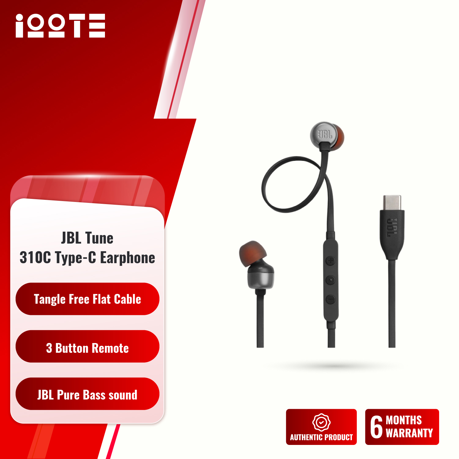 JBL Tune 310C Type-C Earphone  iOOTEonline shop bangladeshothoba.com