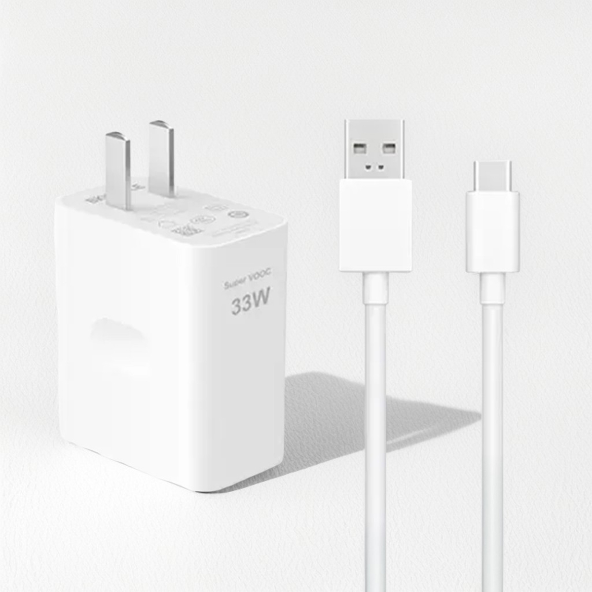 Picture of OPPO 33W Super VOOC Fast Charger Type-C 5A Quick charging Cord cable Charger For OPPO Reno Realme Charger Adapter