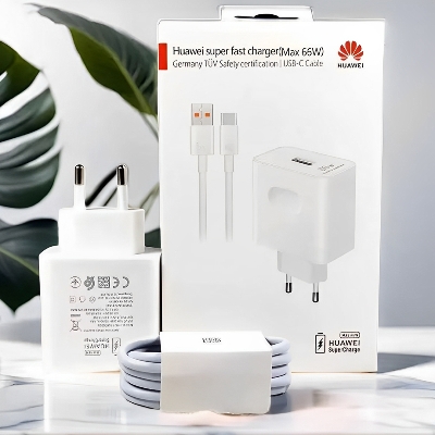 Picture of 66W Fast Charging USB Wall Charger Power Adapter for Huawei Mate 40 P40 Pro Nova 8 SE - CN Plug