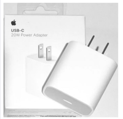 Picture of Apple iPhone Adapter 20w USB-C pd Power Adapter for iPhone (Adapter Only)