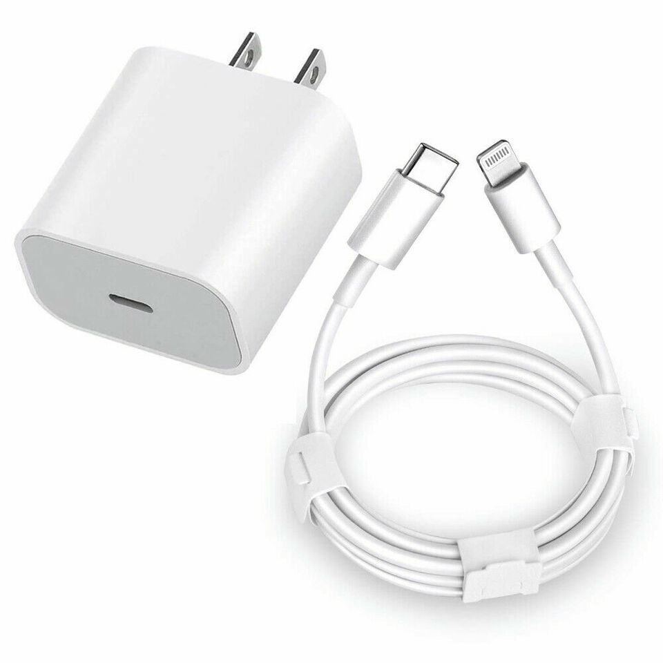 Picture of Apple 20W USB-C Power Adapter - iPhone Charger with Fast Charging Capability, Type C Wall Charger