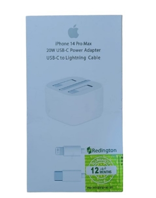 Picture of Apple iPhone 20W USB-C PD 3Pin Plug Fast Charging Power Adapter With USB-C to Lightning Cable