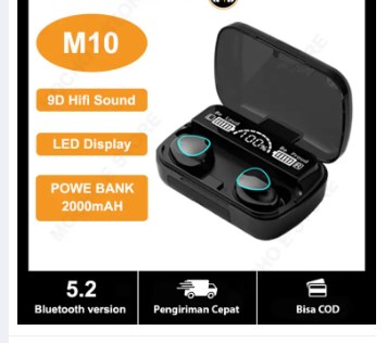 Picture of M10 TWS Earbuds 2500mAh Charging Box Bluetooth-compatible Stereo Waterproof