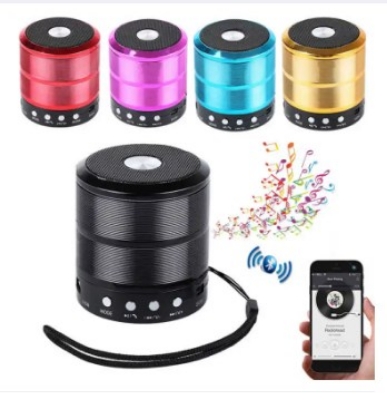 Picture of WS 887 Wireless Bluetooth Speaker TF, USB, FM, AUX Portable Music Mini Speaker - Bluetooth Speaker