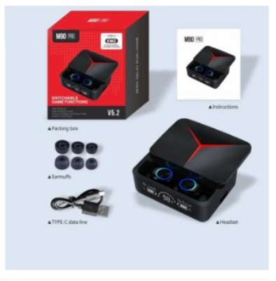 Picture of M90 Pro TWS Earphones HD Voice, Noise Cancelling, Bluetooth Earbuds - Elevate Your Audio with Unparalleled Sound Experience