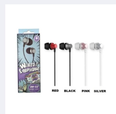 Picture of REMAX RM 512 High Performance Wired In Ear Earphone Stereo with Mic, 3.5mm by A to Z Accessories BD