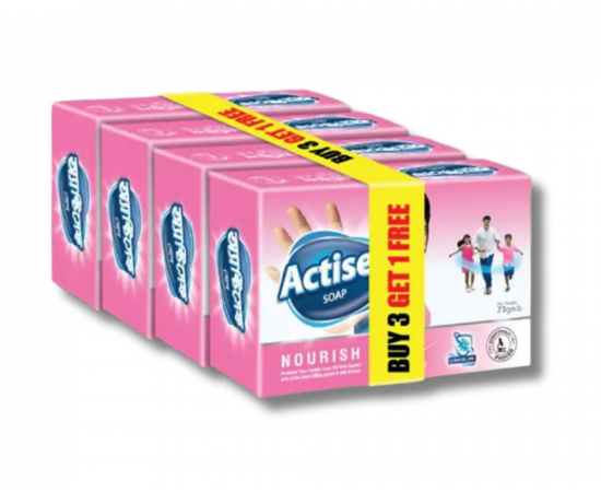 Picture of Actisef Nourish Soap 75gm (Buy 3 Get 1 FREE)