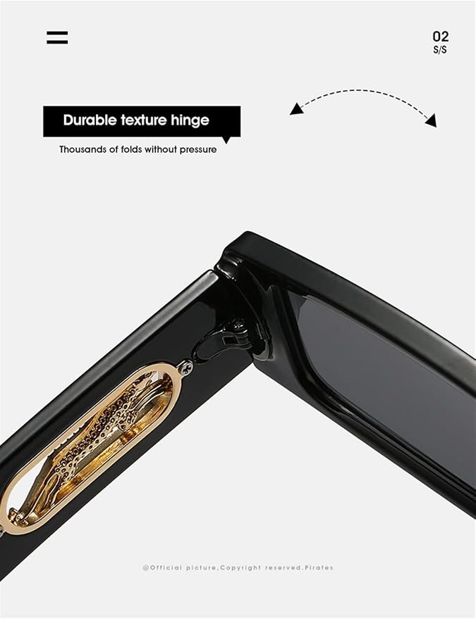 Picture of Tiny tiger Square Leopard Sunglasses For Men Women Luxury Samll Panther Rectangle Punk Sun Glasses Shades